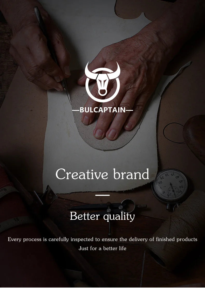BULLCAPTAIN Leather Sling Backpack Daypack Bag