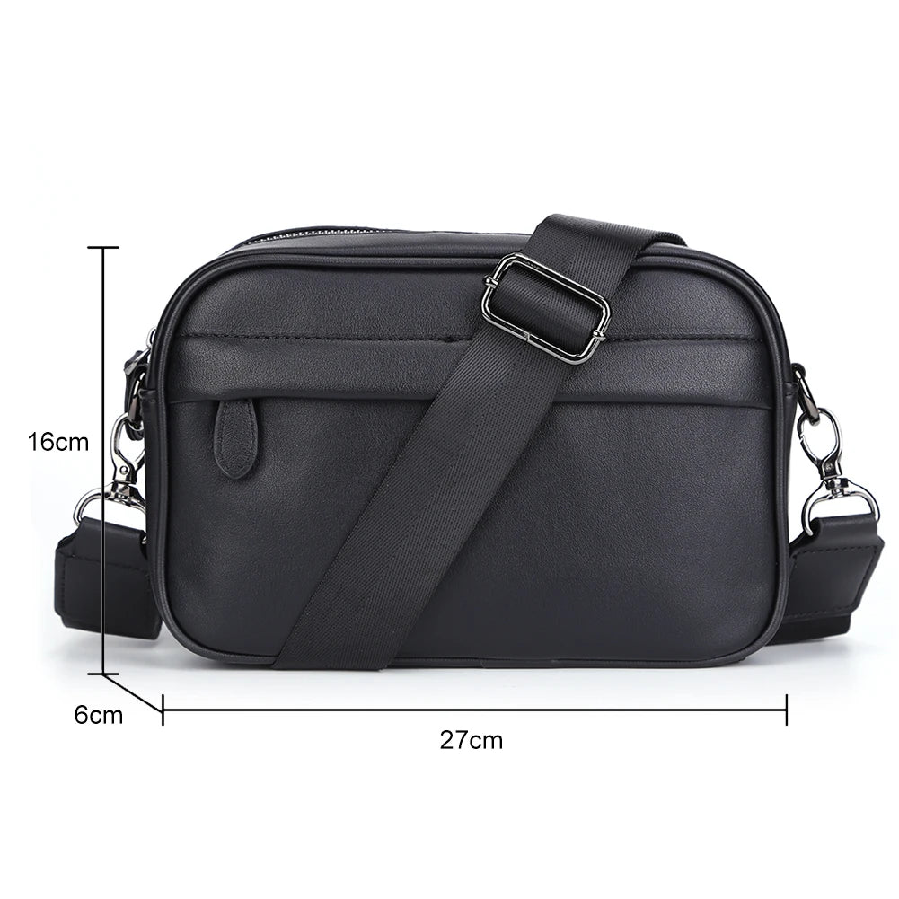 PU Leather Square Plaid Crossbody Bag