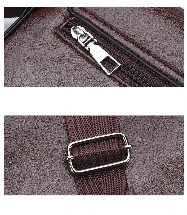 Luxury Brand Vintage Leather Messenger Bag