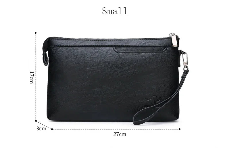 PU Leather Business Clutch Wallet