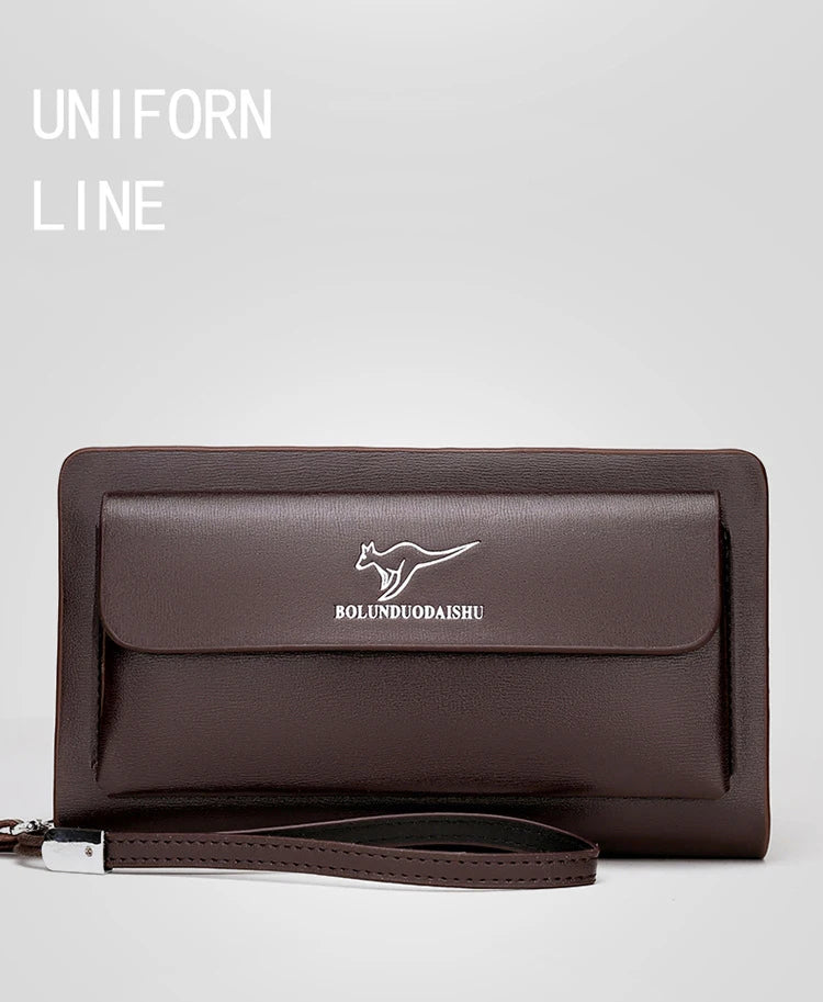 KANGAROO Brand Leather Clutch Wallet