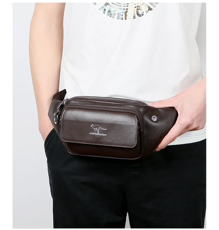Luxury Brand Leather Waist Bag