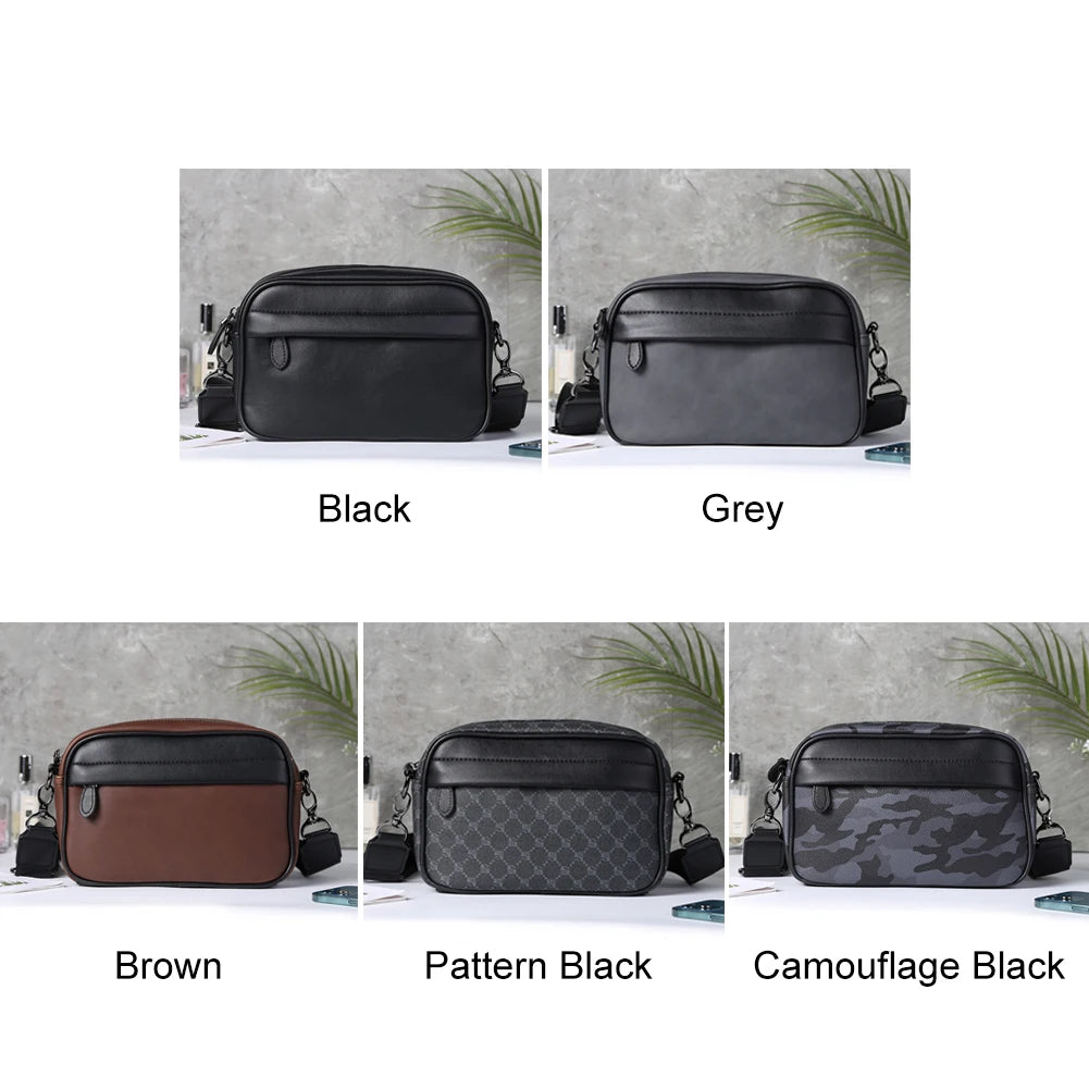 PU Leather Square Plaid Crossbody Bag