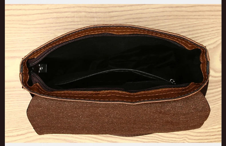 Luxury Brand Vintage PU Leather Messenger Bag
