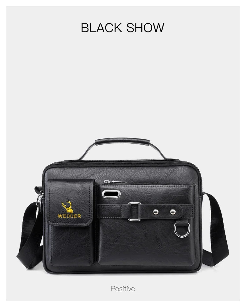 Men's PU Leather Messenger Bag