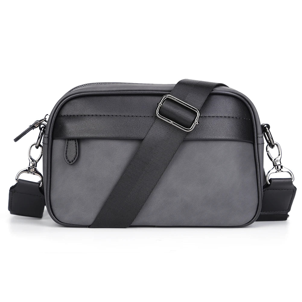 PU Leather Square Plaid Crossbody Bag