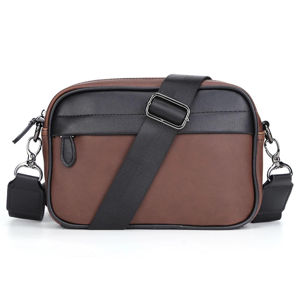 PU Leather Square Plaid Crossbody Bag