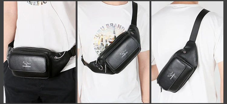 Luxury Brand Leather Waist Bag