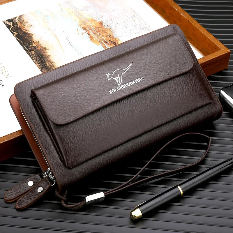 KANGAROO Brand Leather Clutch Wallet