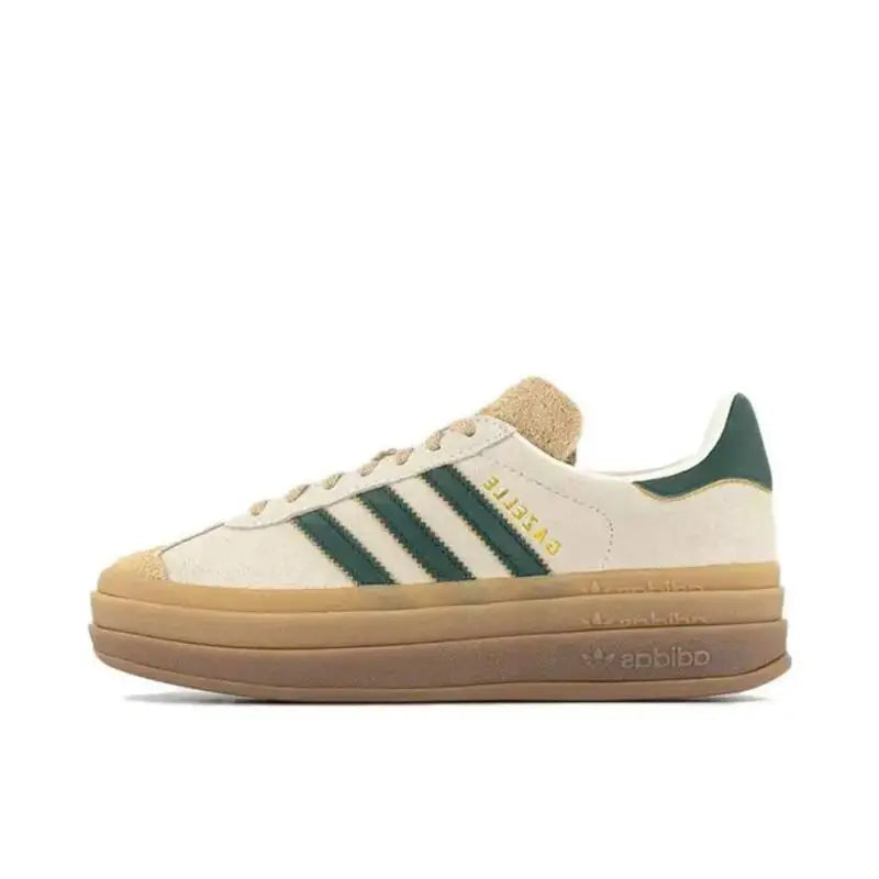 Adidas Gazelle Bold White Skateboarding Shoes