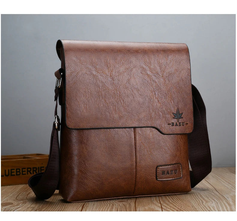 Luxury Brand Vintage Leather Messenger Bag