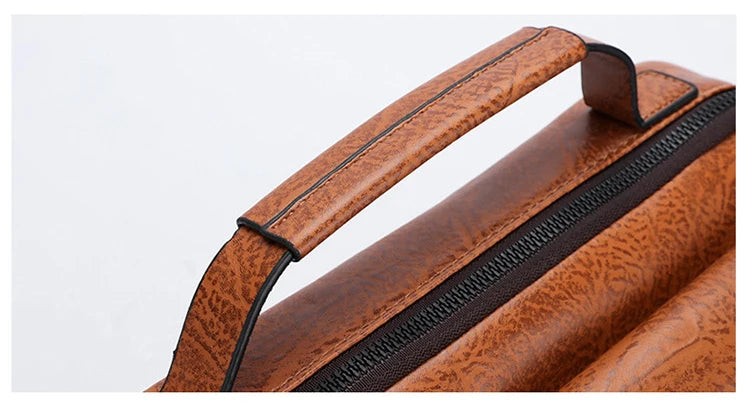 Luxury Brand Men's PU Leather Crossbody Bag