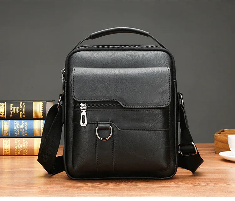 Men's PU Leather Crossbody Bag