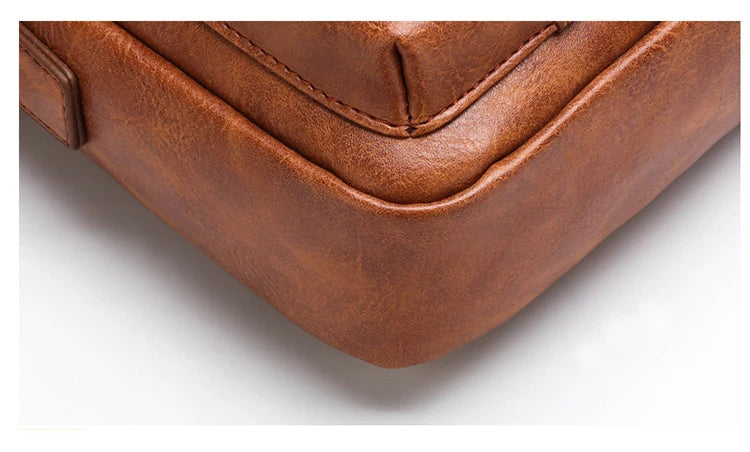 Men's PU Leather Crossbody Bag