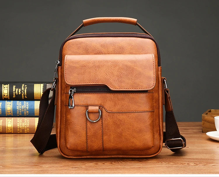 Men's PU Leather Crossbody Bag