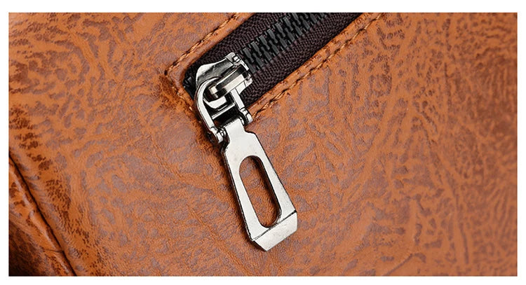 Luxury Brand Men's PU Leather Crossbody Bag