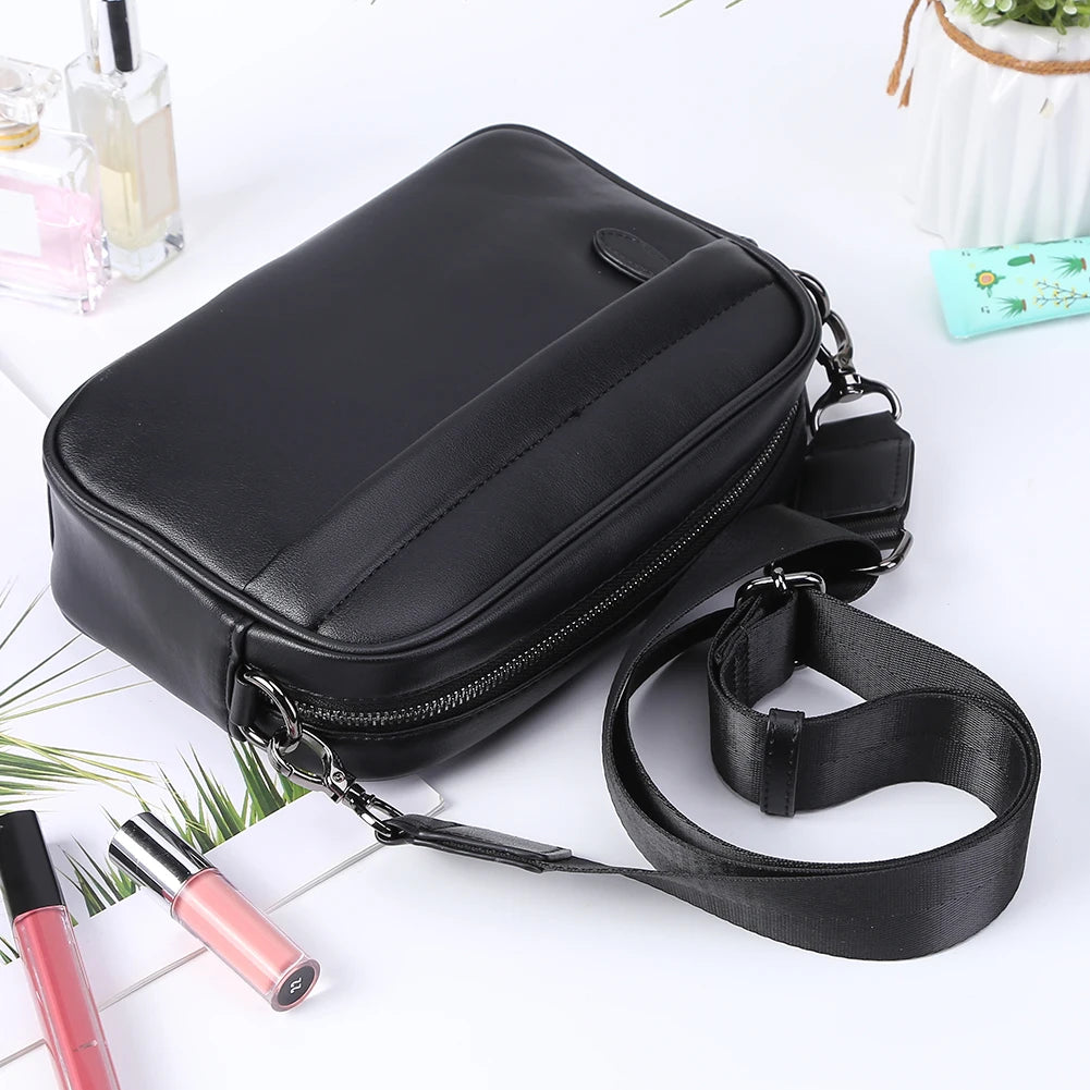 PU Leather Square Plaid Crossbody Bag