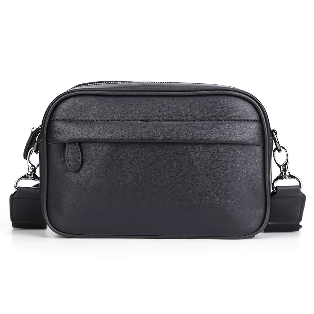 PU Leather Square Plaid Crossbody Bag