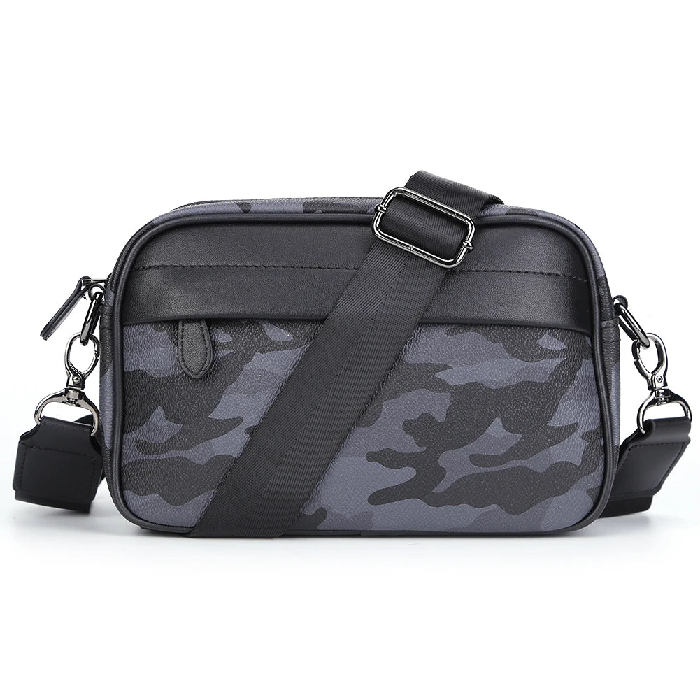 PU Leather Square Plaid Crossbody Bag