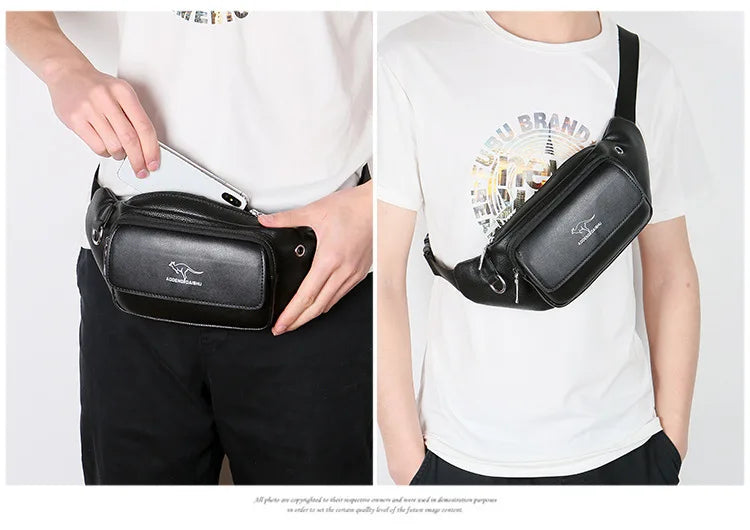 Luxury Brand Leather Waist Bag