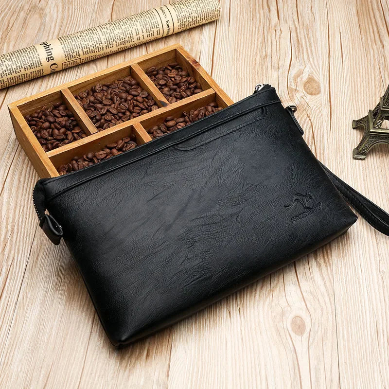 PU Leather Business Clutch Wallet