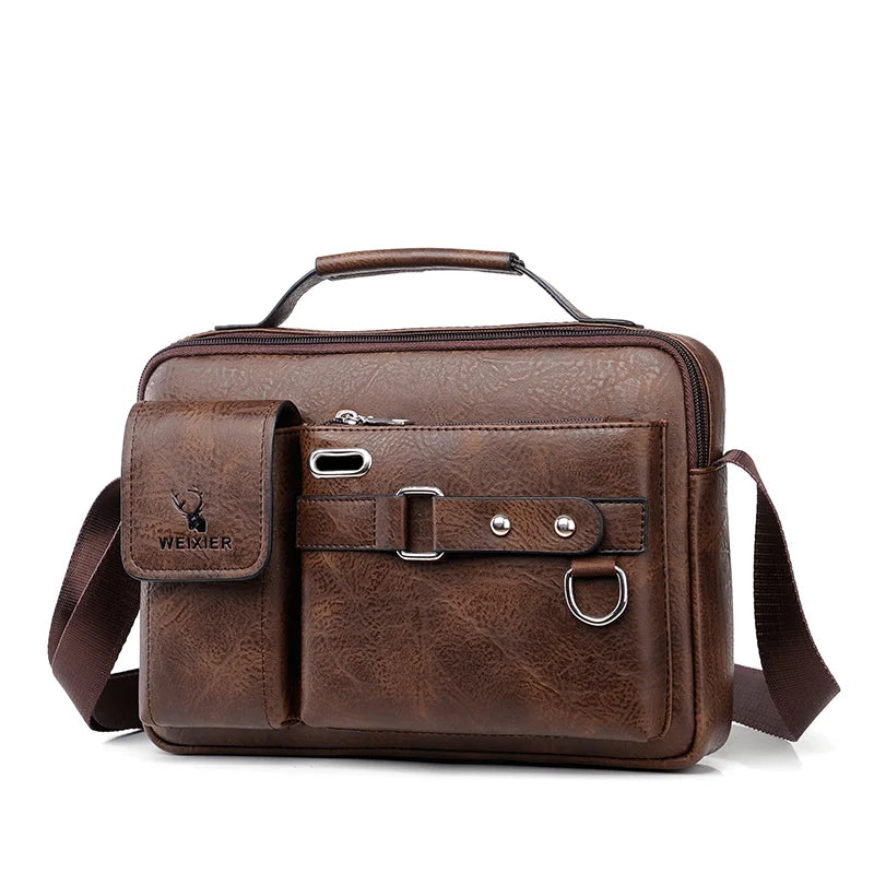 Men's PU Leather Messenger Bag