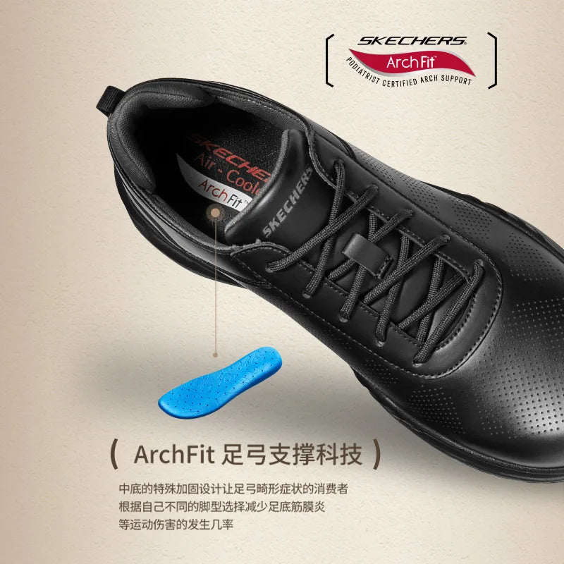 Skechers Men’s ARCH FIT Leather Sneakers