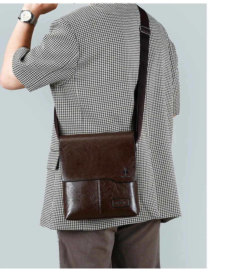 Luxury Brand Vintage Leather Messenger Bag
