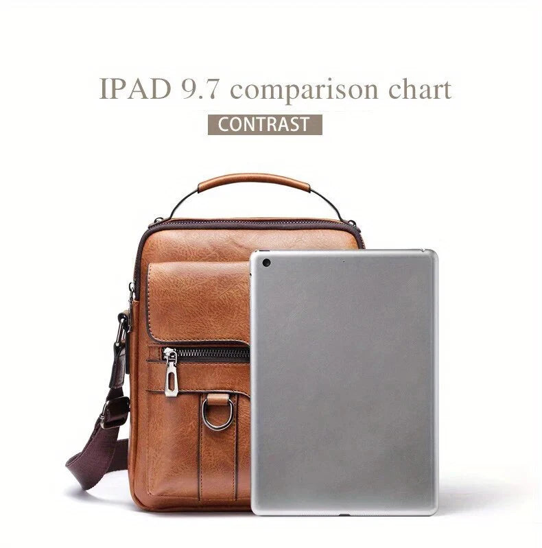 Men's PU Leather Crossbody Bag