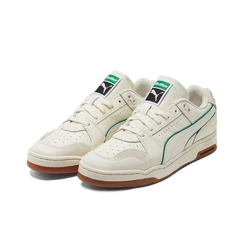 Puma Slipstream Lo Lightweight White & Green Shoes