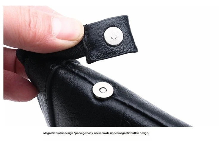 PU Leather Business Clutch Wallet
