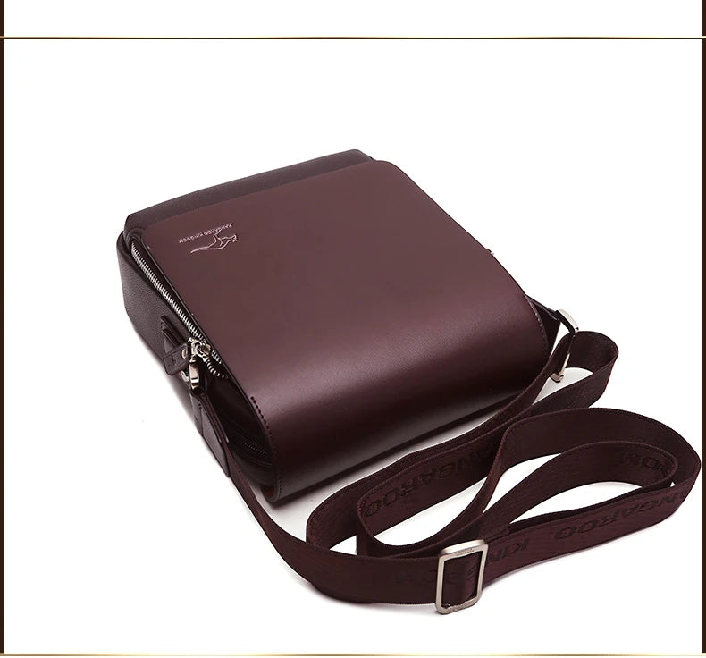 Luxury Vintage Leather Messenger Bag