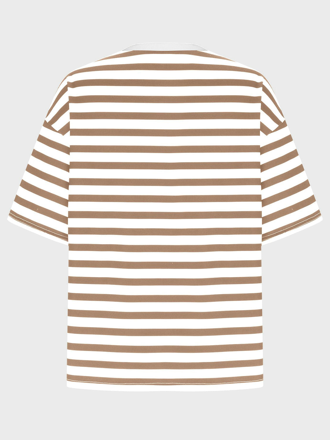 Striped Round Neck Half Sleeve T-Shirt