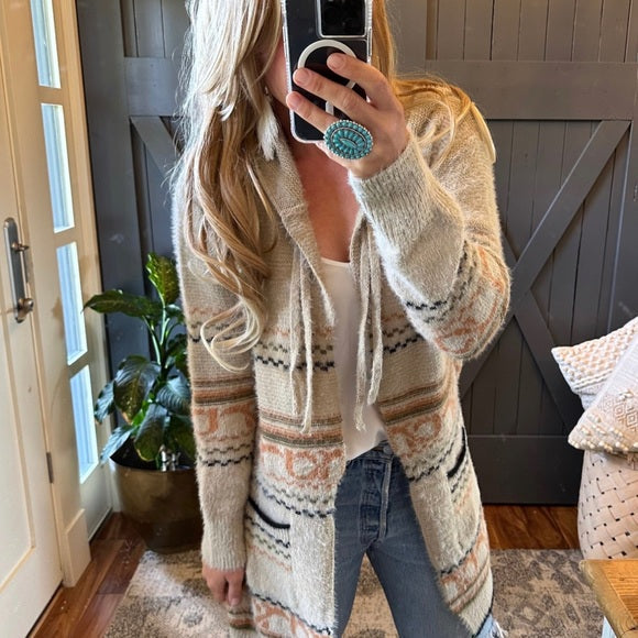 Oak Ridge Cozy Oversized Hooded Cardigan Sweater
