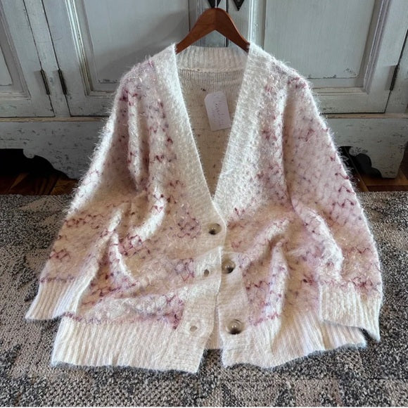 Darby Celtic Print Long Cardigan Sweater