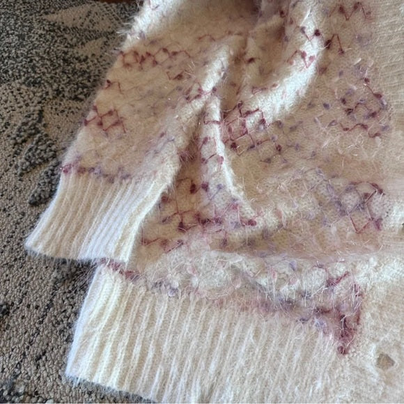Darby Celtic Print Long Cardigan Sweater