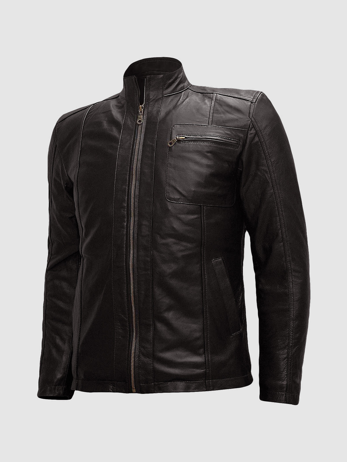 Men's Brown Leather Jacket