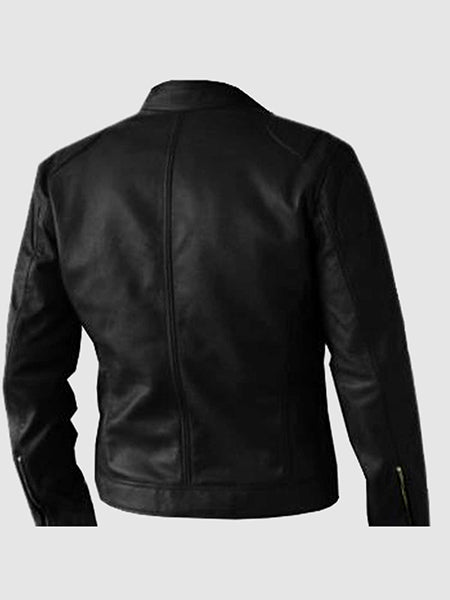 Premium Black Leather Biker Jacket