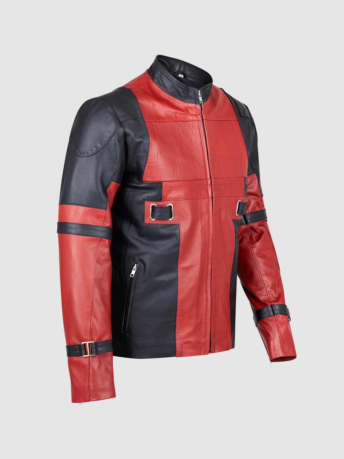 Red & Black Leather Jacket