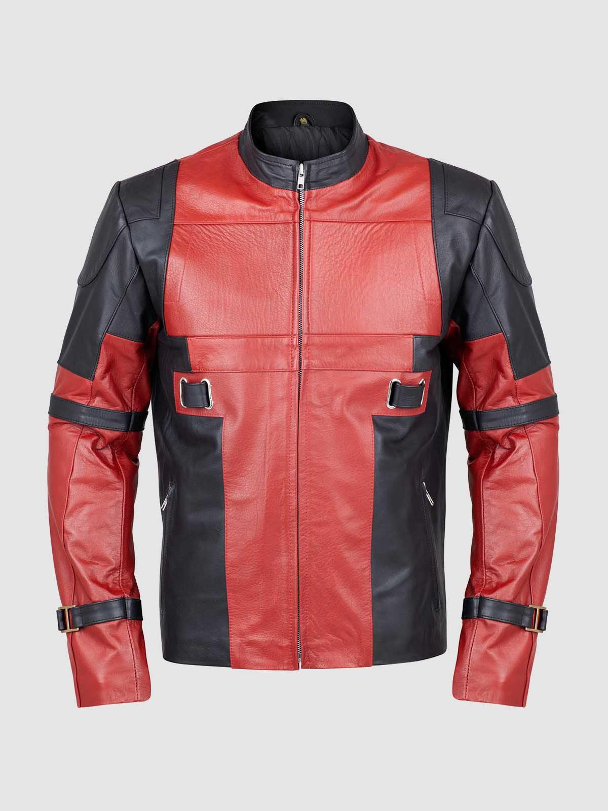 Red & Black Leather Jacket