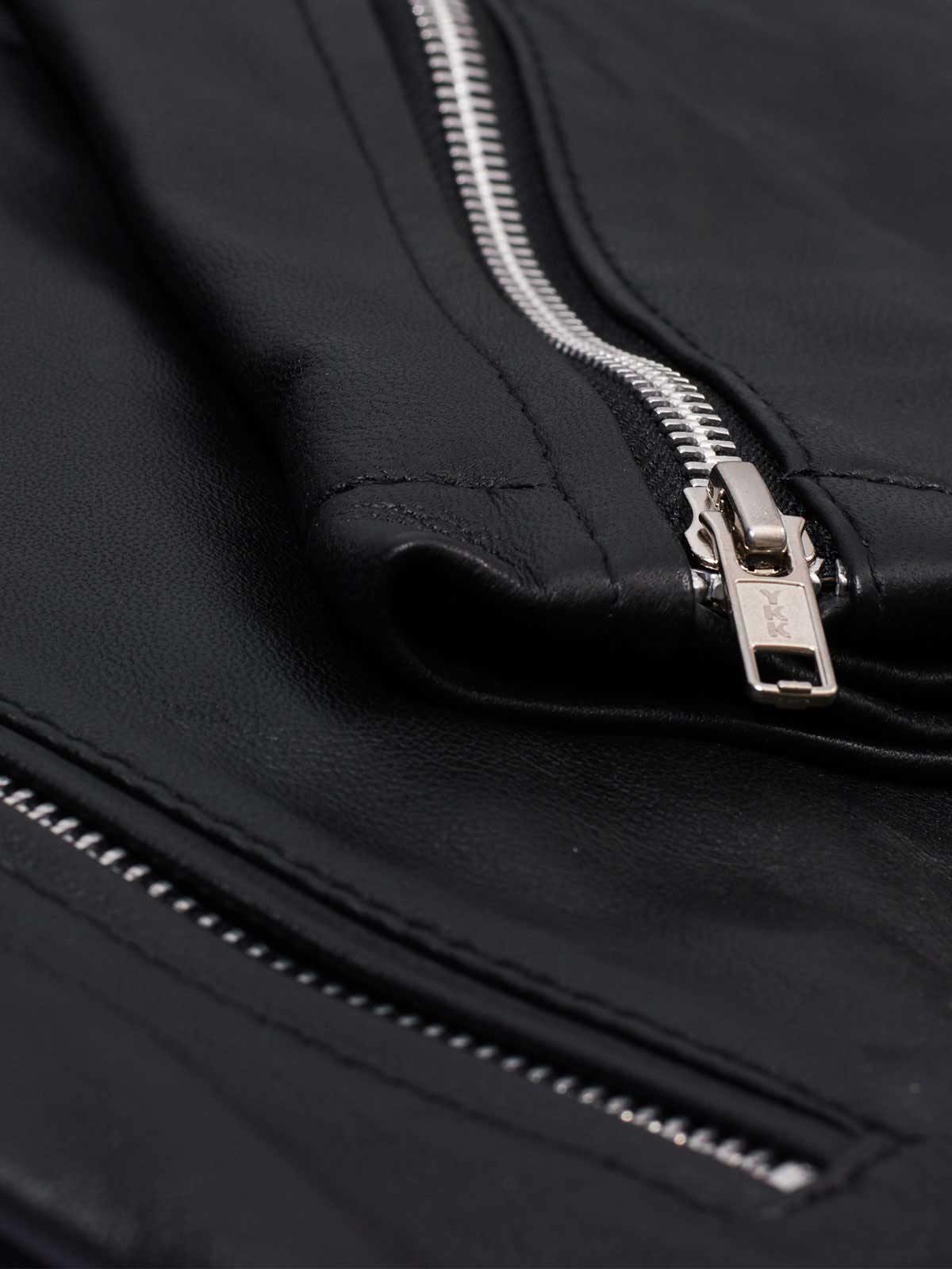 Black Leather Moto Jacket