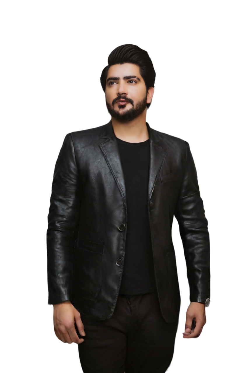 Men's Leather Blazers Black Bomber Jackets