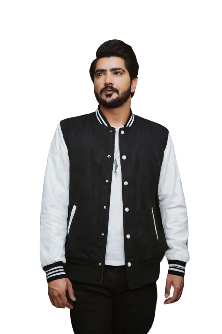 Men's Varsity Jackets Black Bomber Jackets