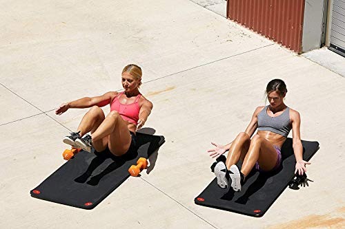 SPRI Hanging Exercise Mat, Fitness & Yoga Mat for Group Fitness Classes, Commercial Grade Quality with Reinforced Holes, 56"L x 23"W x 3/8" Thick