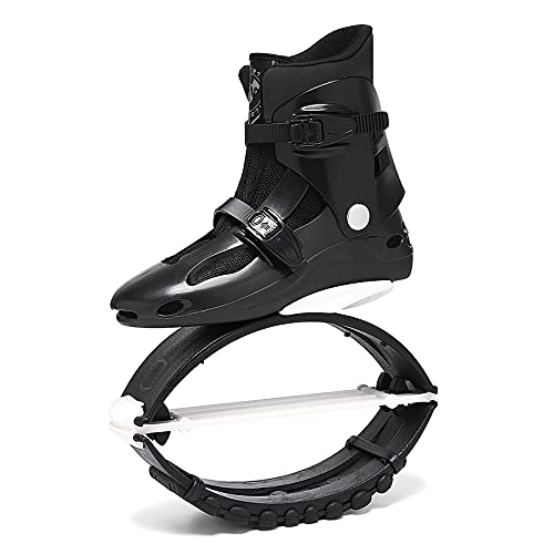 Jump Shoes | Bounce Shoes | Exercise & Fitness Adults Unisex 120LBS - 300LBS (Men's 6-8 150-250 LBS, White Black)