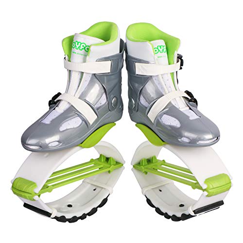 Joyfay Jumps Shoes for Fitness and Workout - Comfortable and Stylish Design - Premium Durable Materials - Unisex Design (Large, Black/Green)