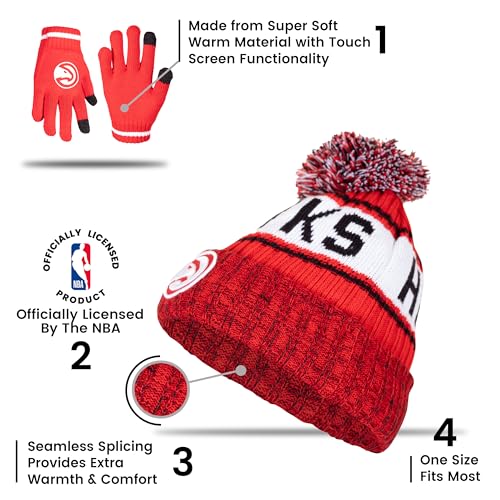 Ultra Game Super Soft Winter Beanie Knit Hat, Team Color