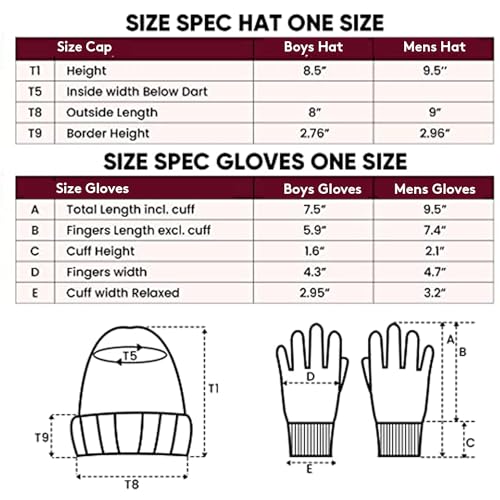 Ultra Game Standard Super Soft Winter Beanie Knit Hat, Team Color