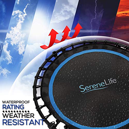 SereneLife 40 Inch Cardio Trampoline with Handrail