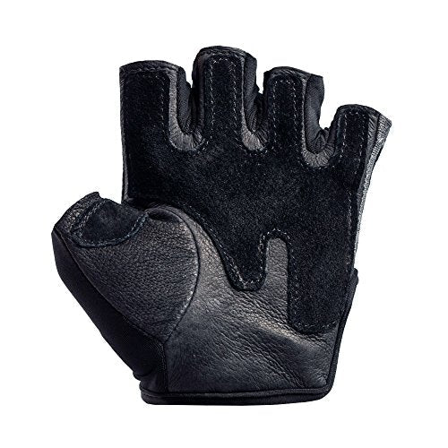 Harbinger Women's Pro Gloves with Vented Cushioned Leather Palm for Weightlifting, Training, Fitness, and Gym Workouts Small